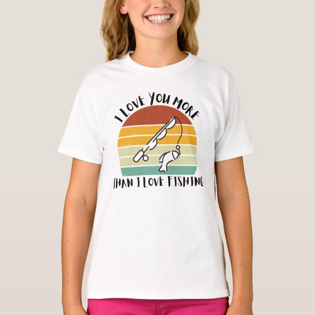 T-shirt Je T'Aime Plus Que J'Aime La Pêche (Devant)