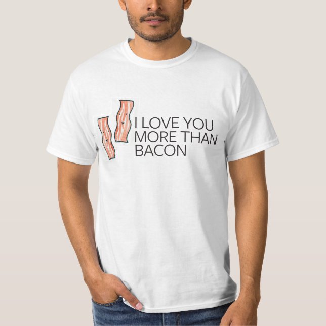 T-shirt Je t'aime plus que le lard (Devant)