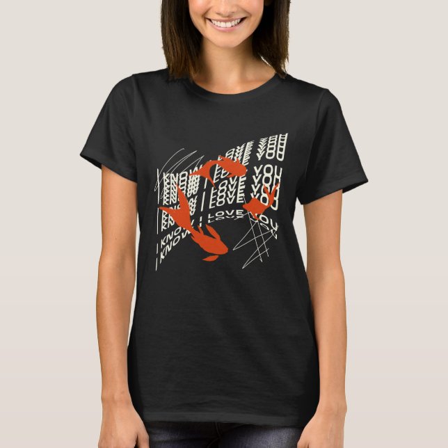 T-shirt Je T'Aime Poisson (Devant)