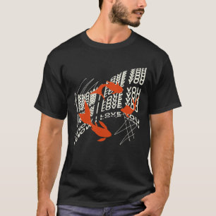T-shirt Je T'Aime Poisson