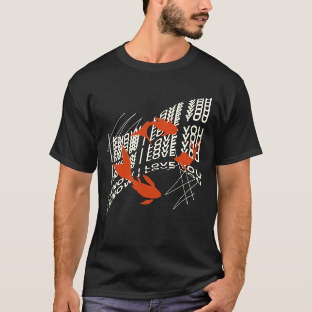 T-shirt Je T'Aime Poisson (Devant)