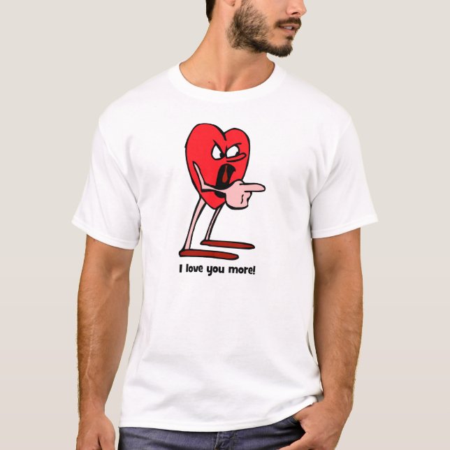 T-shirt Je t'aime pour des couples (Devant)
