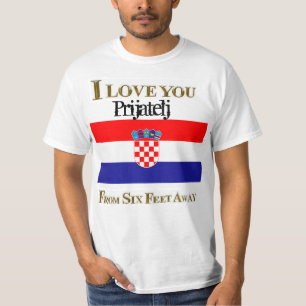 T-shirt JE T'AIME prijatelj DE SIX PIEDS DE LOIN