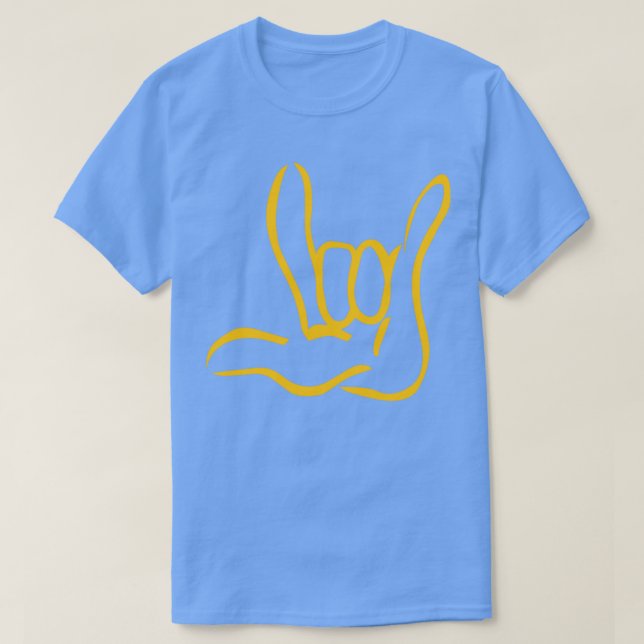 T-shirt Je t'aime Signer (Design devant)