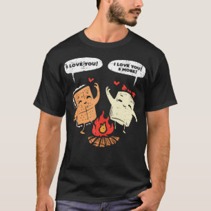 T-shirt Je T'aime Smore Drôle Camping Couple Camper Hommes