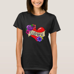 T-shirt Je T'Aime   Street Art Urban Heart