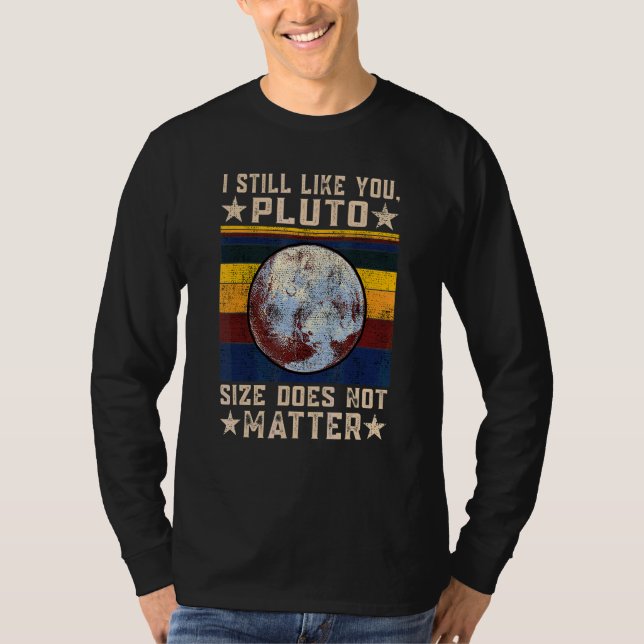 T-shirt Je t'aime toujours Pluto Retro Style Science de l' (Devant)