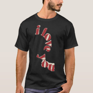 T-shirt Je t'aime Vintage Tear