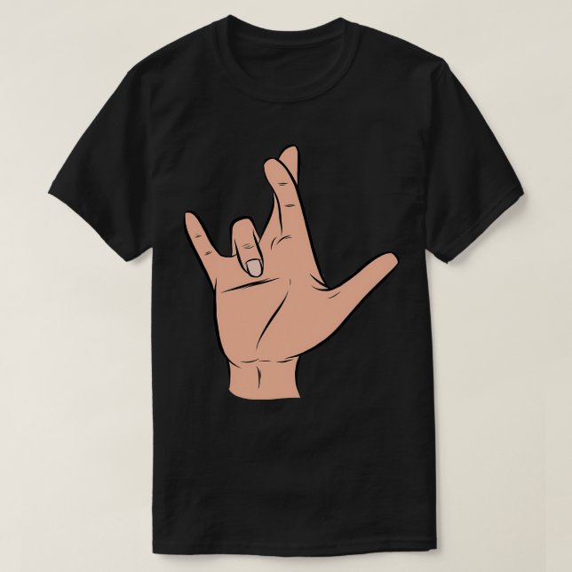 T-shirt Je t'aime vraiment dans ASL I (Design devant)