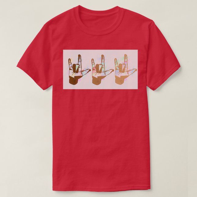T-shirt Je t'aime x (Design devant)