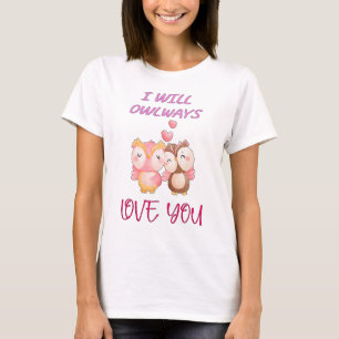 T-shirt Je t'aimerai moi-même Couple de la Saint-Valentin