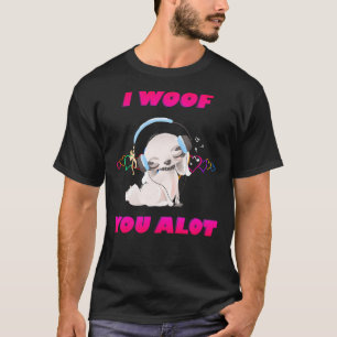 T-shirt Je Te Malporte Une Crème De Texte Beaucoup Rose Ch