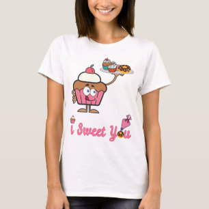 T-shirt Je te suce avec un gâteau