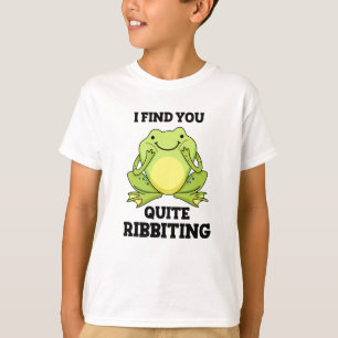 T-shirt Je Te Trouve Assez Ribbiant Funny Frog Pun