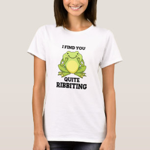 T-shirt Je Te Trouve Assez Ribbiant Funny Frog Pun