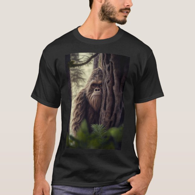T-shirt Je Te Vois/Big Foot, Sasquatch (Devant)