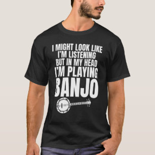 T-shirt Je t'écoute, mais dans ma tête je joue B