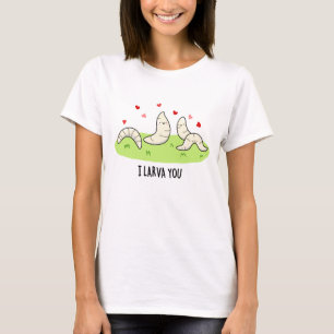 T-shirt Je T'Entends Drôle Larvae Love Pun