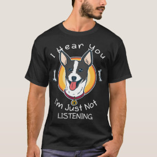 T-shirt Je t'entends, je n'écoute pas Rat Terrier