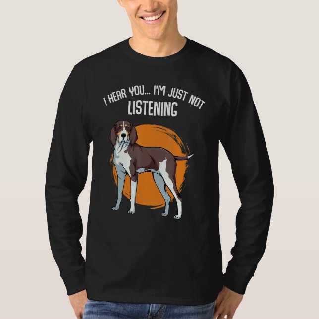 T-shirt Je t'entends, je n'écoute pas Treeing Walker C (Devant)