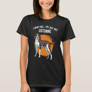 T-shirt Je t'entends, je n'écoute pas Treeing Walker C