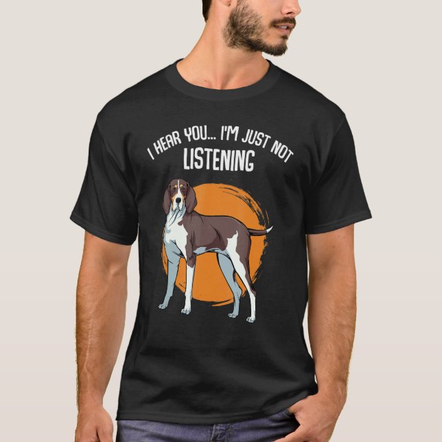 T-shirt Je t'entends, je n'écoute pas Treeing Walker C (Devant)