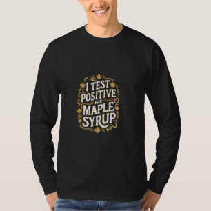 T-shirt Je Teste Positif Pour Les Pancakes De Petit-Déjeun