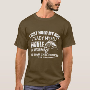 T-shirt je tiens ma tige en équilibre, me serrant dans le