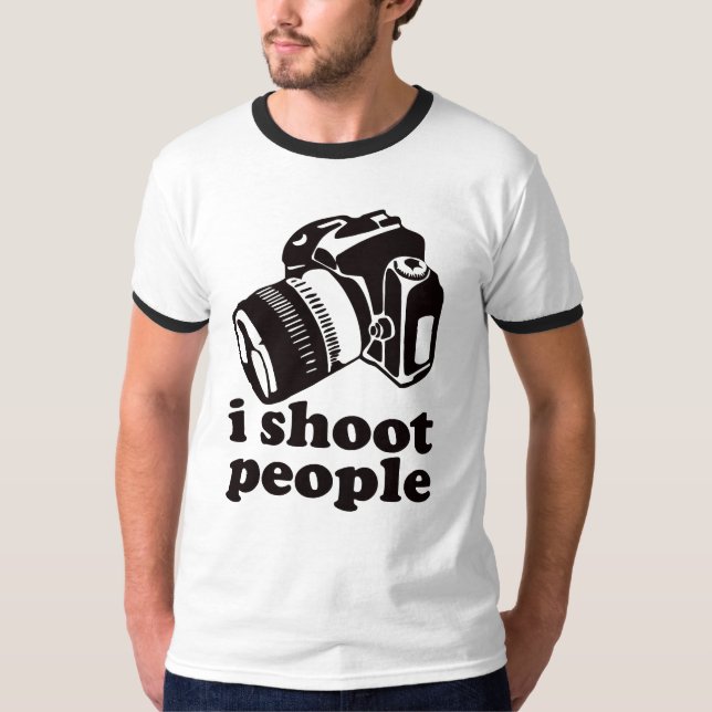T-shirt Je tire des personnes ! (Devant)