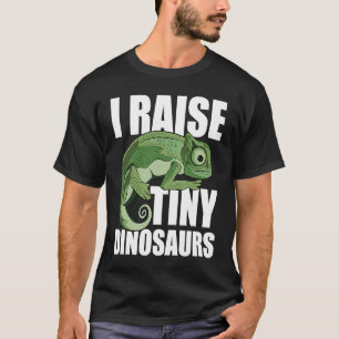 T-shirt Je tire des petits dinosaures drôles caméléon