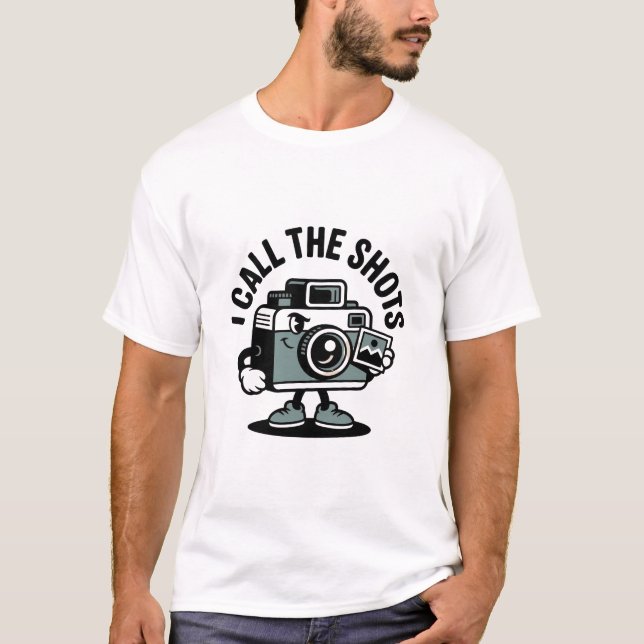 T-shirt Je tire les ficelles - Citation drôle de caméra (Devant)