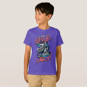 T-shirt Je tombe avec style, vous tombez juste laid en ska