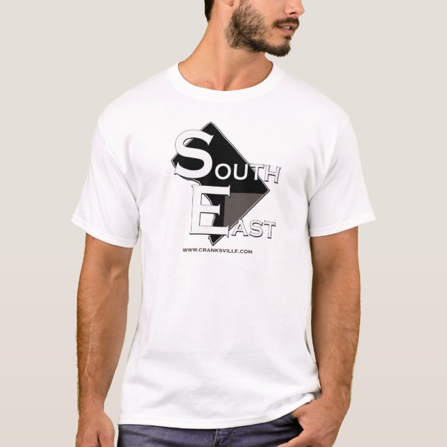 T-shirt Je tourne la manivelle… du sud-est (Devant)