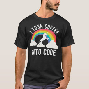 T-shirt Je Transforme Le Café En Code Code