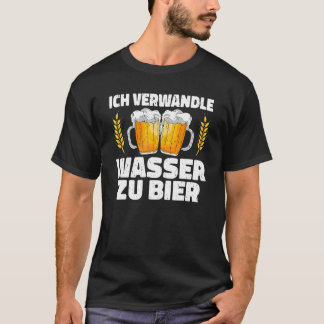 T-shirt Je transforme l'eau en bière brasserie maître bras