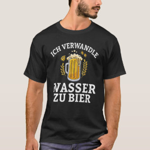 T-shirt Je transforme l'eau en brasserie à bière et brasse