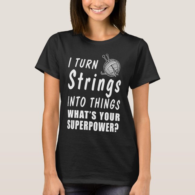 T-shirt Je Transforme Les Chaînes En Choses (Devant)