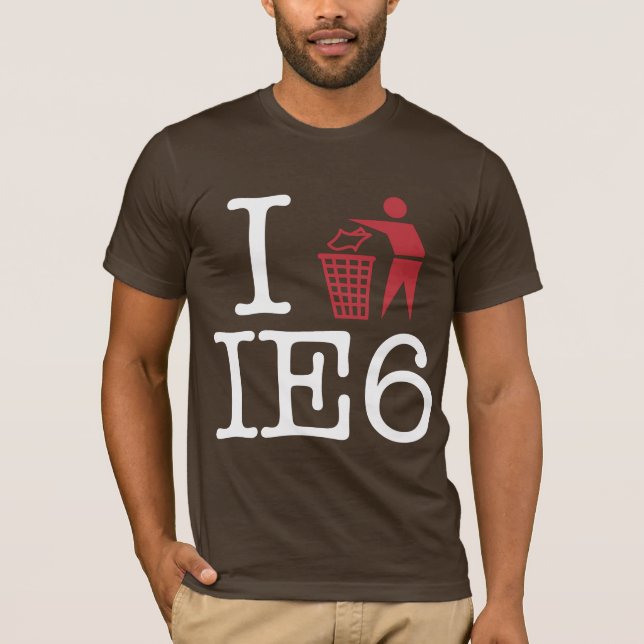 T-shirt Je trash IE6 (Devant)