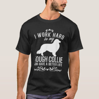T-shirt Je travaille dur Idée cadeau drôle de chien Drôle 