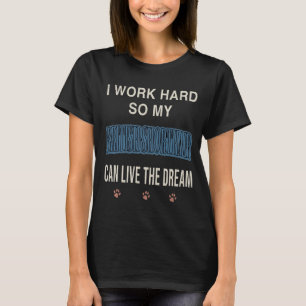 T-shirt Je Travaille Dur Pour Que Mon British Shorthair Pu