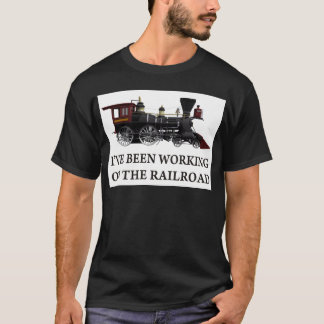 T-shirt Je Travaille Sur Le Chemin De Fer