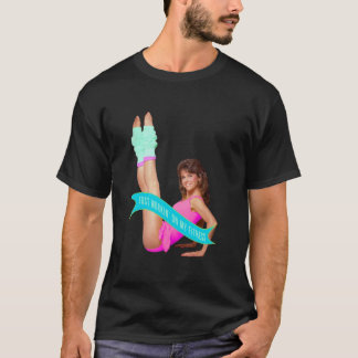 T-shirt Je travaille sur mon fitness Jane Fonda