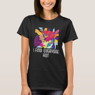 T-shirt Je Trouve Tout Le Monde Hot Bisexual Rainbow Pride