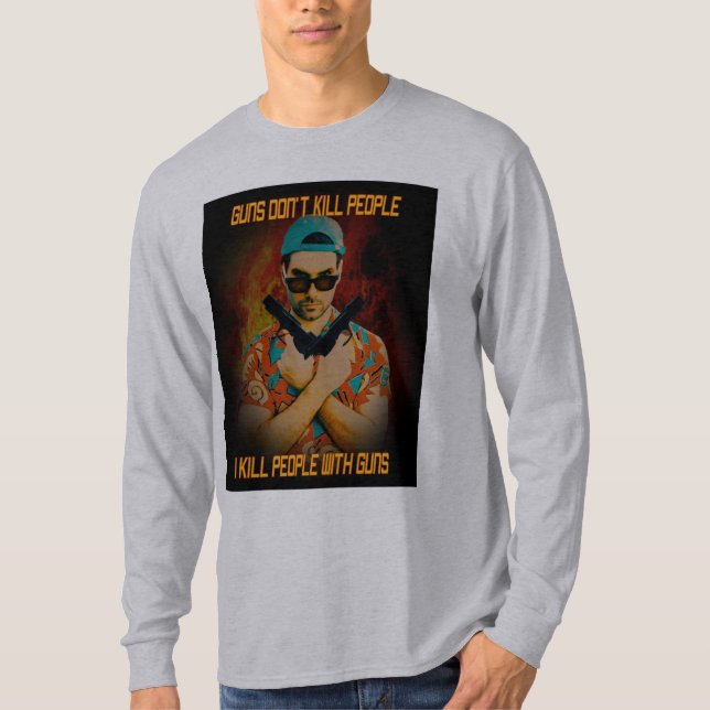 T-shirt Je tue des personnes (Devant)