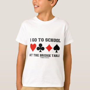T-shirt Je vais à l'école au Tableau de pont (l'humour d