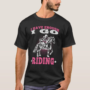 T-shirt Je vais à l'équitation sur cavalier d'équitation à