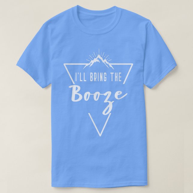 T-shirt Je Vais Apporter La Cabine Booze Camp Bridesmaid B (Design devant)