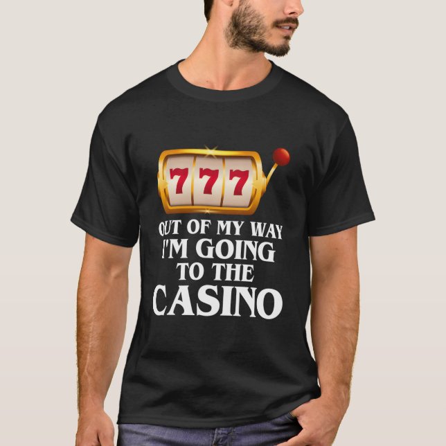 T-shirt Je Vais Au Casino Las Vegas Ga (Devant)