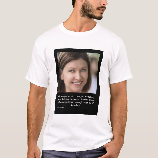 T-shirt Je vais au tribunal. (Devant)