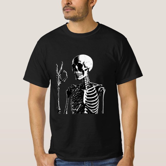 T-shirt Je vais bien Crâne (Devant)